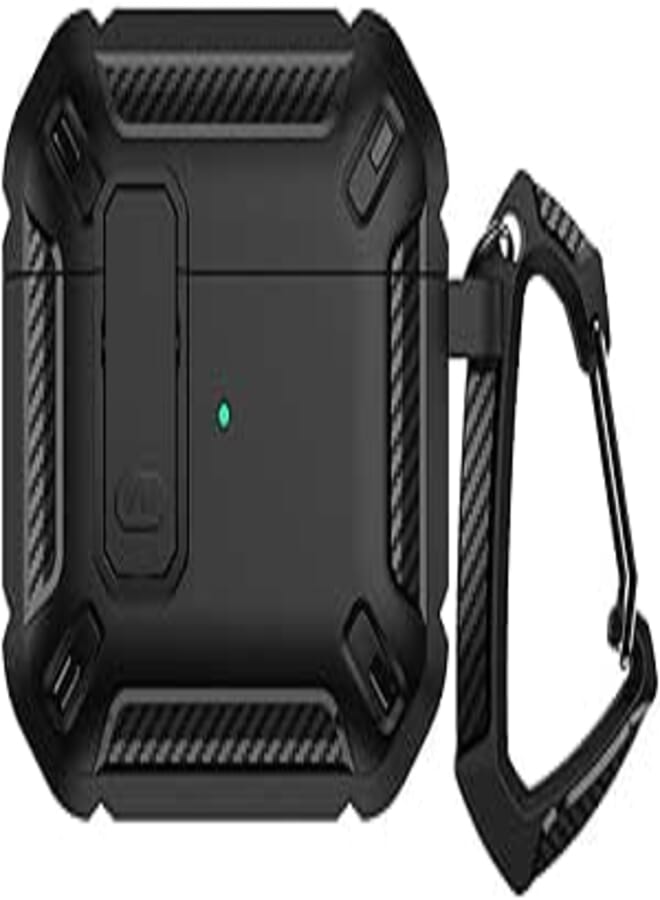 Next store Compatible with AirPods 3 Case Cover with Keychain (Shockproof Lock Cover), PC (Black)
